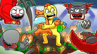 HALLOWEEN Takes Over GAMETOONS! (Cartoon Animation)