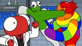 Rainbow Friends Turn Into Skittles Zombies! Story Animation by GameToons