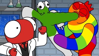 Rainbow Friends Turn Into Skittles Zombies! Story Animation by GameToons