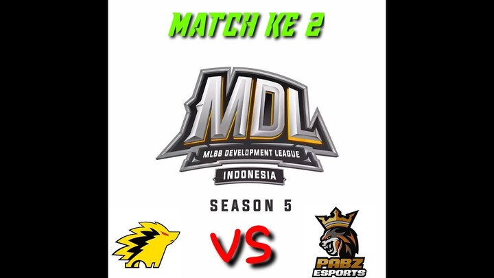ONIC PRODIGY VS PABZ ESPORT || MDL 🆔 SEASON 5 || match ke 2