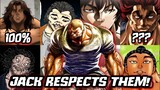 JACK HANMA'S LEVEL OF RESPECT FOR OTHER BAKI CHARACTERS
