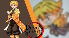 menggambar Zenitsu versi chibi ||Drawing kimetsu no yaiba versi chibi|| PT.2