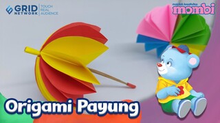 Membuat Kreasi Origami Payung