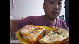 ASMR Egg Sandwiches *Extreme Eating Sounds* & TAPPING