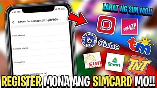 Paano Mag REGISTER Ng ANY SIMCARD  Para Sa Simcard Registration Law?