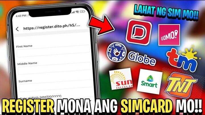 Paano Mag REGISTER Ng ANY SIMCARD  Para Sa Simcard Registration Law?