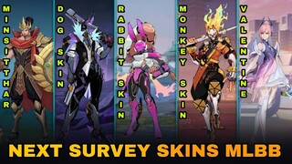 LOLITA RABBIT SKIN SURVEY - CLINT DOG SKIN SURVEY - NEW VALENTINE SKIN | MLBB #whatsnext