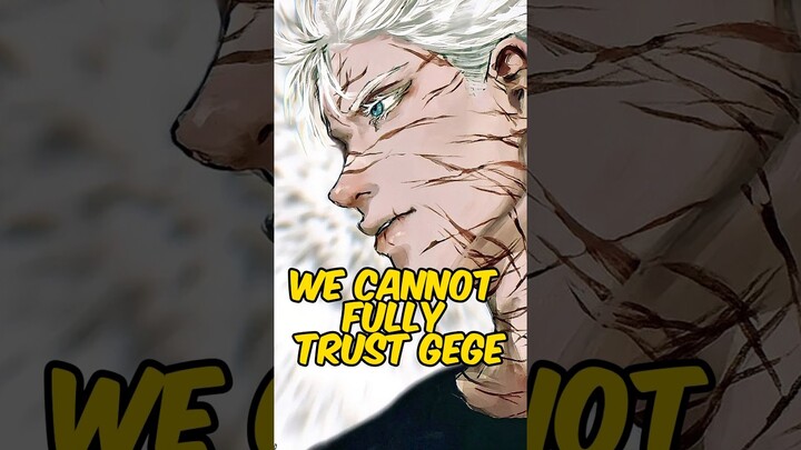 Gojo is back BUT DO NOT TRUST GEGE