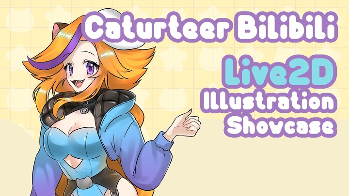 [Live2D Vtuber Illust Showcase] Caturteer Bilibili Ver Live2D Rigged Illustration