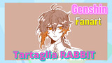 [Genshin, Fanart] Tartaglia "RABBIT"