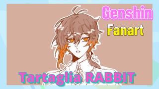 [Genshin, Fanart] Tartaglia "RABBIT"