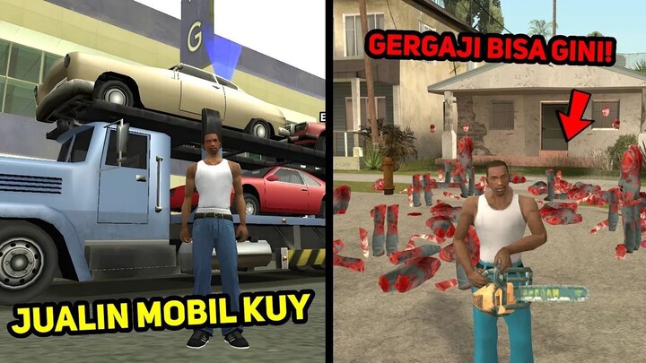 Gergaji Sekarang Bisa Motong2 Orang Dan CJ Jadi Penjual Mobil Di GTA San Andreas