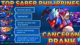CANCERAN PRANK #9 | TOP SABER PHILIPPINES | B o d a k - Mobile Legends Bang Bang