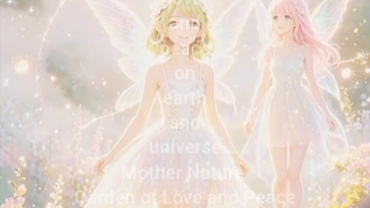 mother nature garden of love and peace | meowshishi