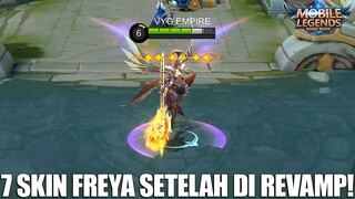 INI DIA 7 SKIN FREYA SETELAH DI REVAMP - EFEK SKILL MANA YANG PALING KEREN?!?  MOBILE LEGENDS