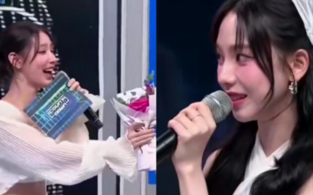 ยูจีมิน: วันนี้ส่งดอกไม้ให้รุ่นพี่มียอนผู้สวย หัวใจโล่งไปเลย
