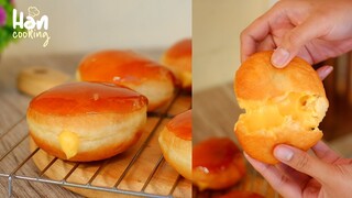 LUAR CRUNCHY DALAM LUMER!!!  BOMBOLONI CARAMEL CUSTARD | BIKIN NAGIH!!