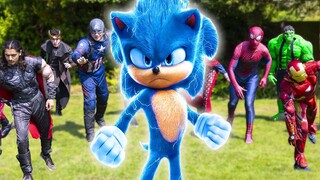 Sonic VS Avengers - Squid Game!