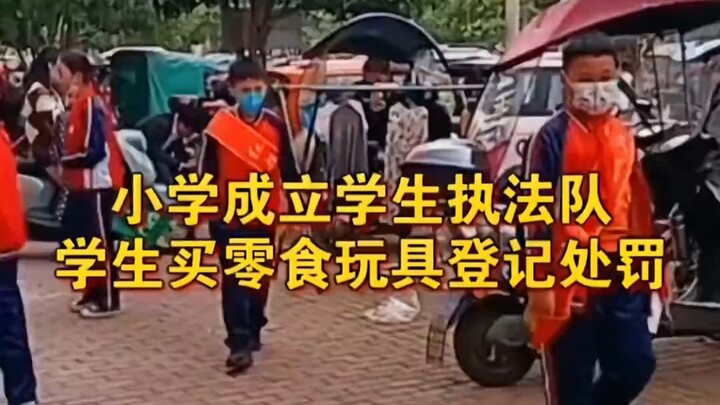 Kekonyolan dimulai sejak kecil? Sekolah dasar mendirikan tim penegak disiplin dari siswa sendiri; si