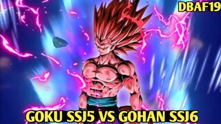 Pertarungan sengit Goku Ssj5 Vs Gohan mode Ssj6 badas - DBAF19