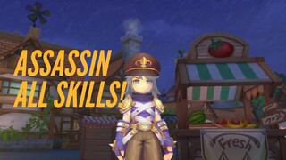 RAGNAROK X: NEXT GENERATION ASSASSIN ALL SKILLS REVIEW! (Tagalog)