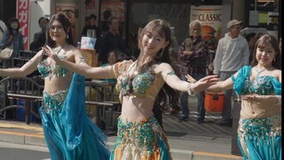 Xiao Rizi's belly dance featuring all sorts of quirky characters!