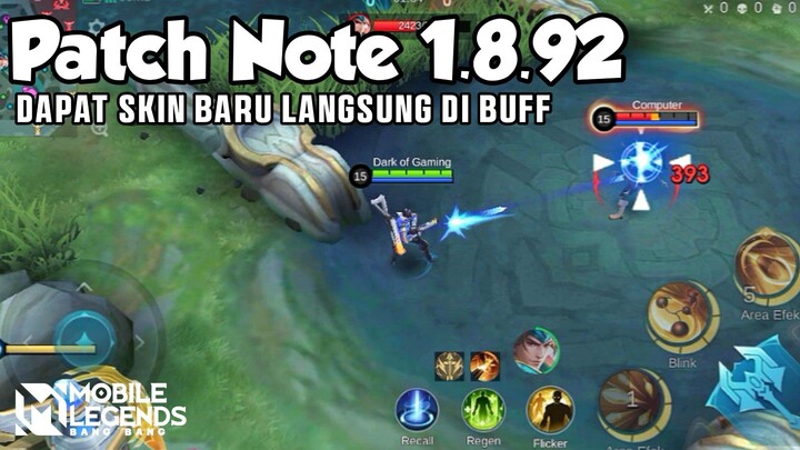 CLINT BUFF, BAXIA BUFF, LEOMORD BUFF, ZASK BUFF, PENYESUAIAN BUILD WINDTALKER | PATCH NOTE 1.8.92