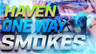 HAVEN MAP ONE WAY SMOKES with OMEN VALORANT