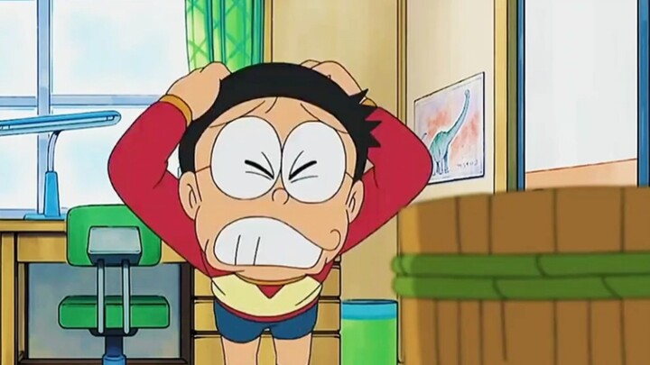 After Suneo lied, Xiti didn't know how to blush. Seeing Suneo getting more and more red, the origina