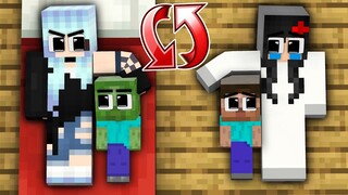 Monster School : Baby Zombie Rich and Baby Herobrine Poor Swap - Sad Story - Minecraft Animation