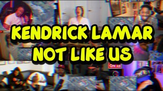 REACTORS GOING CRAZY | KENDRICK LAMAR - NOT LIKE US | UNCUT REACTION MASHUP/COMP