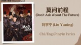 莫问前程 (Don’t Ask About The Future) - 刘宇宁 (Liu Yuning)《大理寺少卿游 White Cat Legend》Chi/Eng/Pinyin lyrics