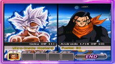 GOKU ULTRA INSTINC MASTERED VS ANDROID 17/18 FUSION EX - DB MOD ANDROID GAMEPLAY