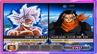 GOKU ULTRA INSTINC MASTERED VS ANDROID 17/18 FUSION EX - DB MOD ANDROID GAMEPLAY