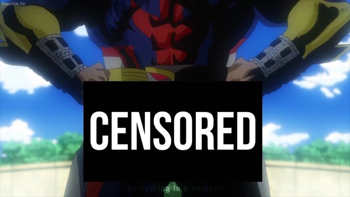 My Hero Academia but with unnecessary censorship (dub)