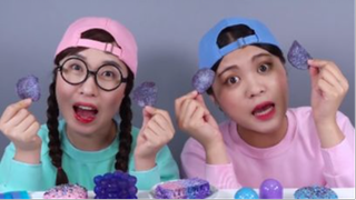 ăn thực phẩm thiên hà Thạch thổ Mukbang #mukbang #asmr