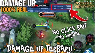 DAMAGE UP MOBILE LEGENDS||TERBARU 1000% 1 HITS 1 KILL NO CLICK BAIT, AUTO BANTAI HANYA 1 HITS,