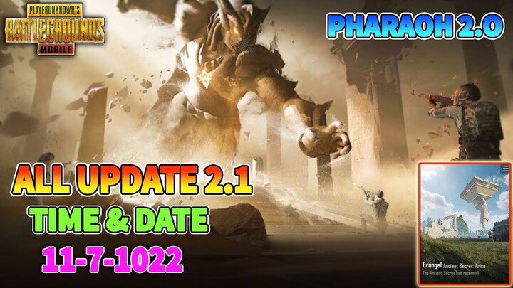 Tổng Hợp Update Và Thời Gian Diễn Ra Các Sự Kiện Sẽ Có Trong PUBG Mobile 2.1 - Pharaoh 2.0.