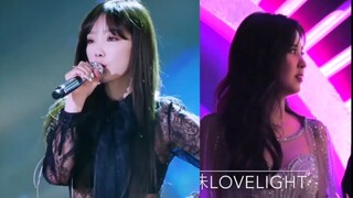 [Cắt ghép] Taeyeon trình diễn "Rain" và phản ứng của Seohyun