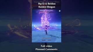 1HP Raiden Ei & Beidou Vs Raiden Shogun