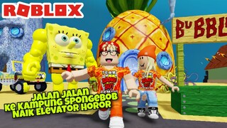 PERGI BIKINI BOTTOM NAIK ELEVATOR HOROR ft @ALYA NADIVA  - ROBLOX SPONGEBOB ELEVATE