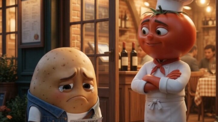 Aloo’s First Job 😂🥔 | What Job Did Aloo Get? | Funny Vegetable Story #Shorts