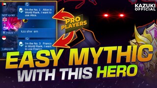 REACHING MYTHIC IS EASY WITH THIS HERO | MLBB