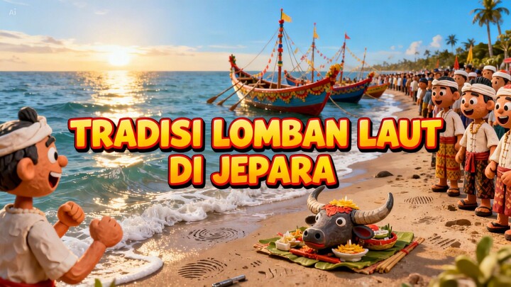 Tradisi unik lomban laut di jepara