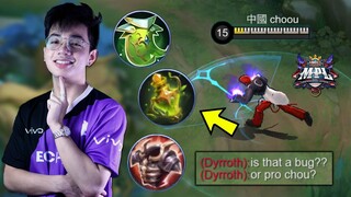 90% WIN RATE MPL ECHO YAWI BUILD CHOU !! (op chou wtfff)