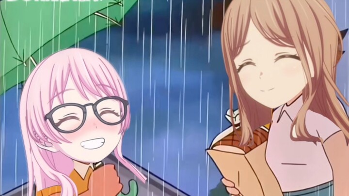 破碎的花瓶 爱音雨天的送伞