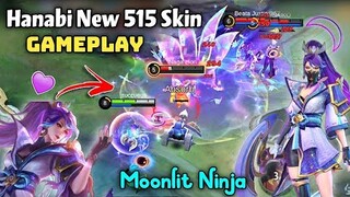 HANABI MOONLIT NINJA GAMEPLAY🔮515 ALLSTAR SKIN MLBB🎵