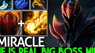 MIRACLE Dragon Knight เขาเป็นบอสตัวจริงระดับกลางพร้อม Stun + Fireball Dota 2