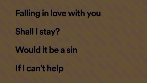 Can't help falling inlove - from.....                 Daniel padilla