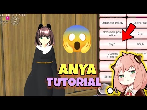 ANYA FORGER CHARACTER TUTORIAL ✨[SAKURA SCHOOL SIMULATOR]